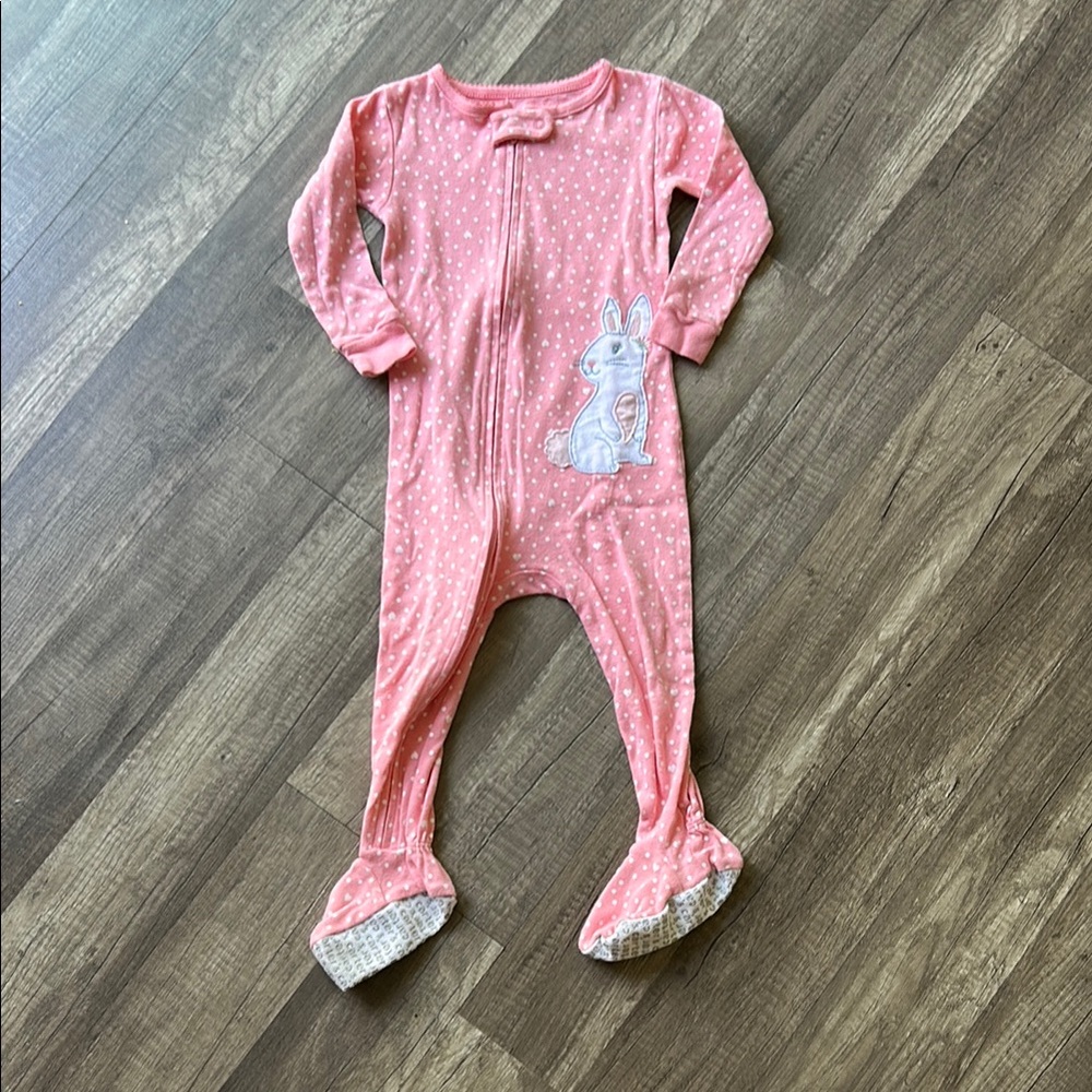 **LAST CHANCE!! Carter’s Pink Polka Dot Bunny Zip Up Bundle Size 18 Months - Picture 9 of 14